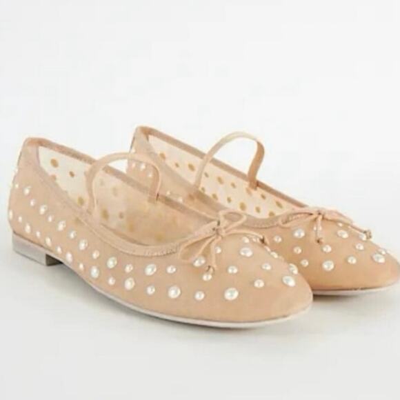Dolce Vita Cadel Ballet Flat Cadel Imitation blush Pearl Mary Jane Sz 9 NWT - Picture 1 of 7
